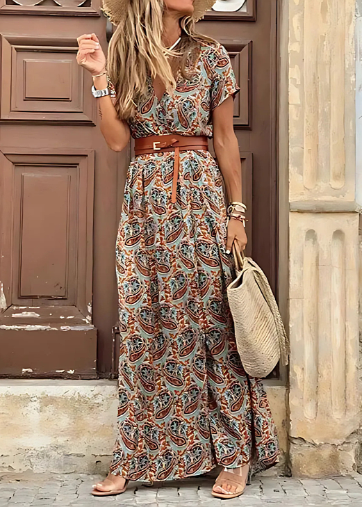 Tahlee | Robe Maxi Bohémienne Élégante