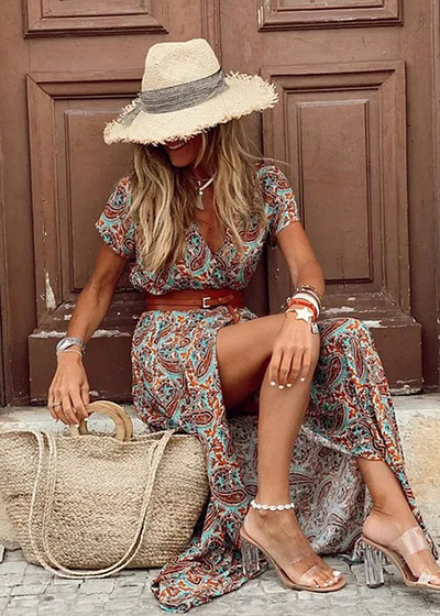 Tahlee | Robe Maxi Bohémienne Élégante