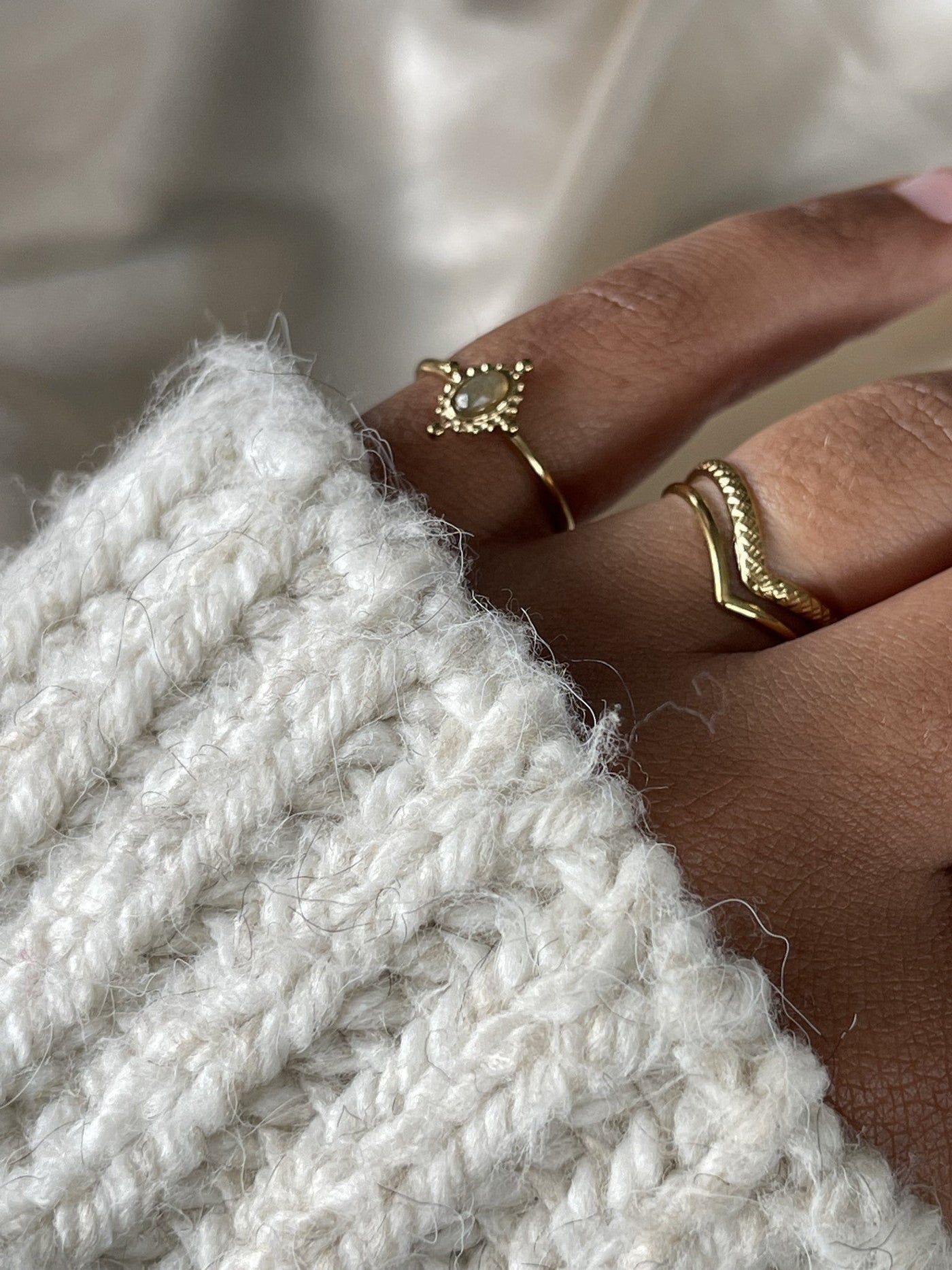 Jaipur – Bague – Acier inoxydable