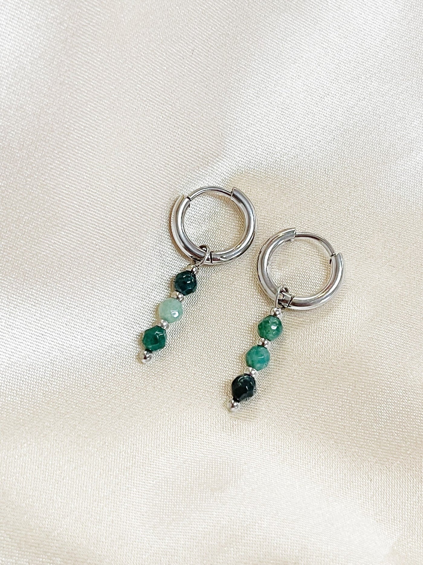 Mon Chéri – Boucles d’oreilles – Pierre naturelle – Acier inoxydable