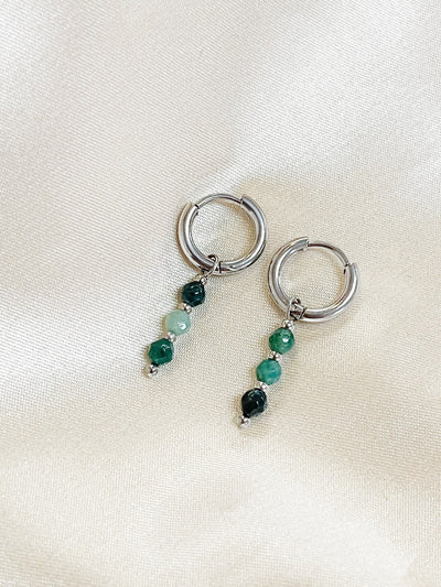 Mon Chéri – Boucles d’oreilles – Pierre naturelle – Acier inoxydable