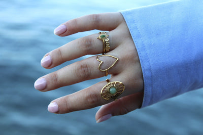 Jaipur – Bague – Acier inoxydable