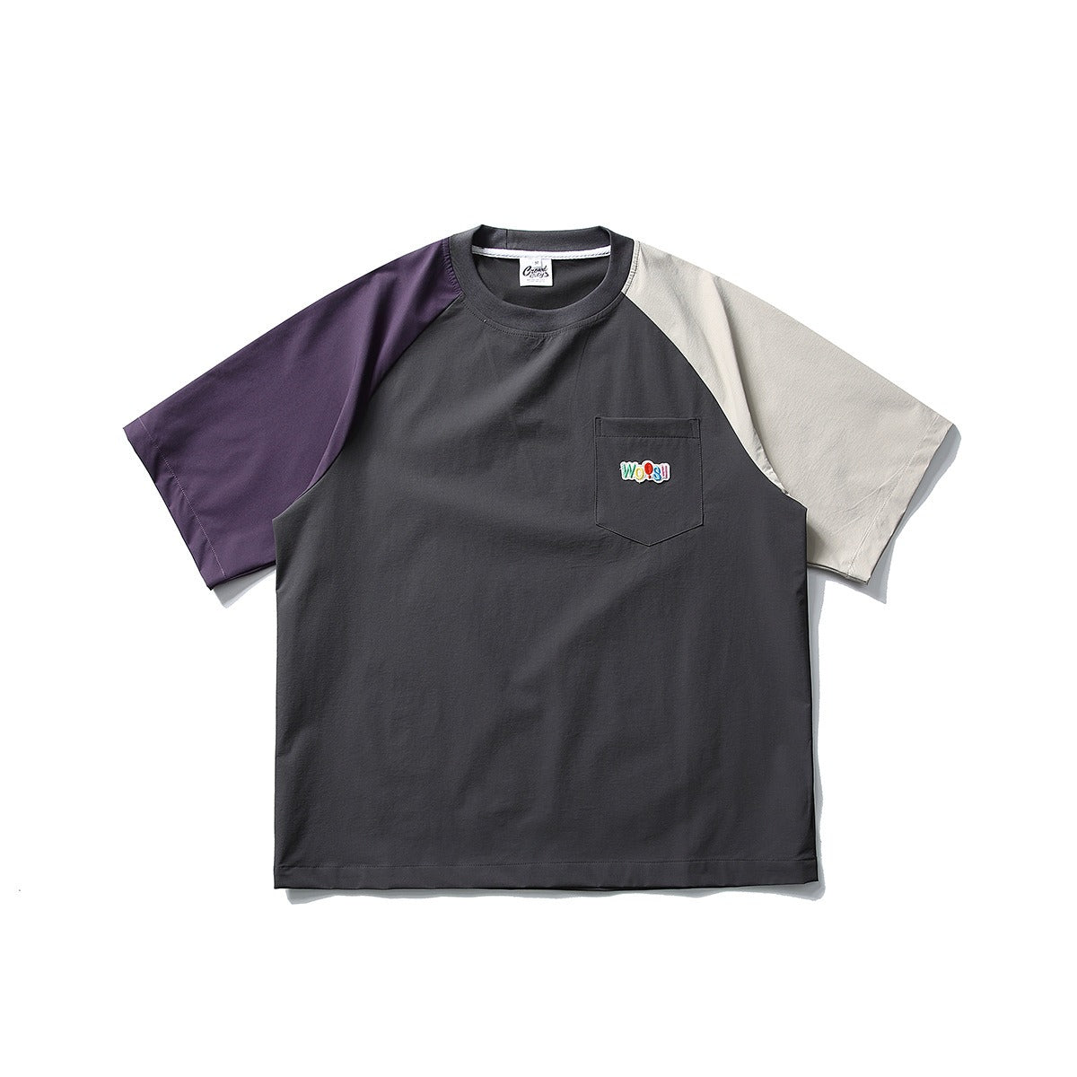 T-shirt homme à manches raglan en tissu technique à séchage rapide - Bruno