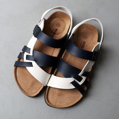 Sandales en cuir à brides croisées pour homme - Bastien
