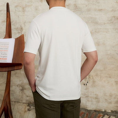 T-shirt homme tissu doux et extensible coupe classique - Elias