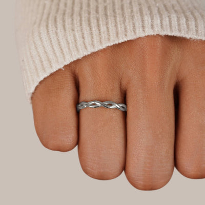 Bague Rotative en Argent 18K Infinité