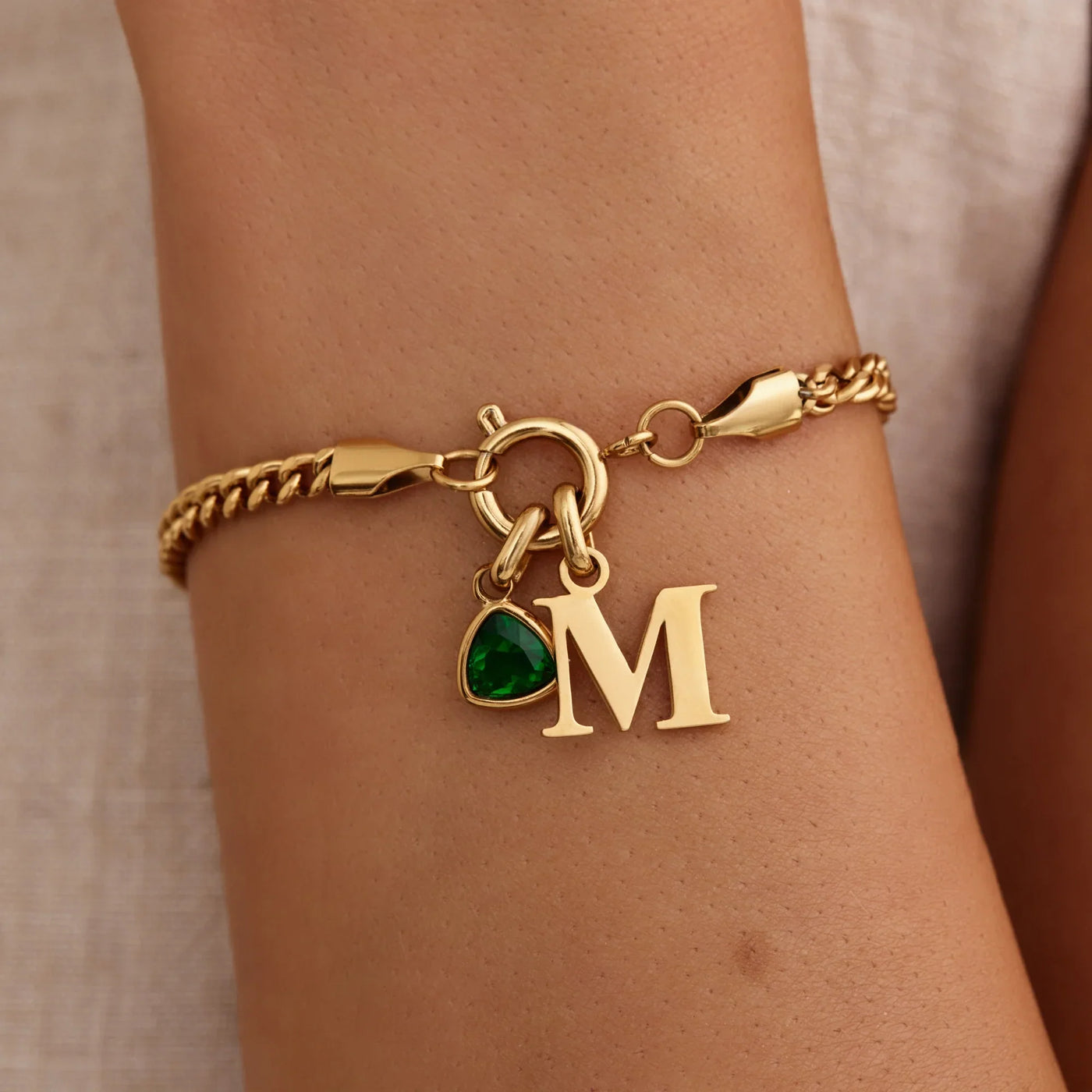 Edmonton Essence™ | Birthstone Curb Bracelet
