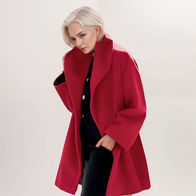 Élégante Veste en Laine Résistante au Vent