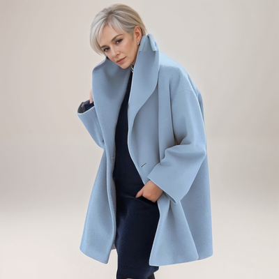 Élégante Veste en Laine Résistante au Vent