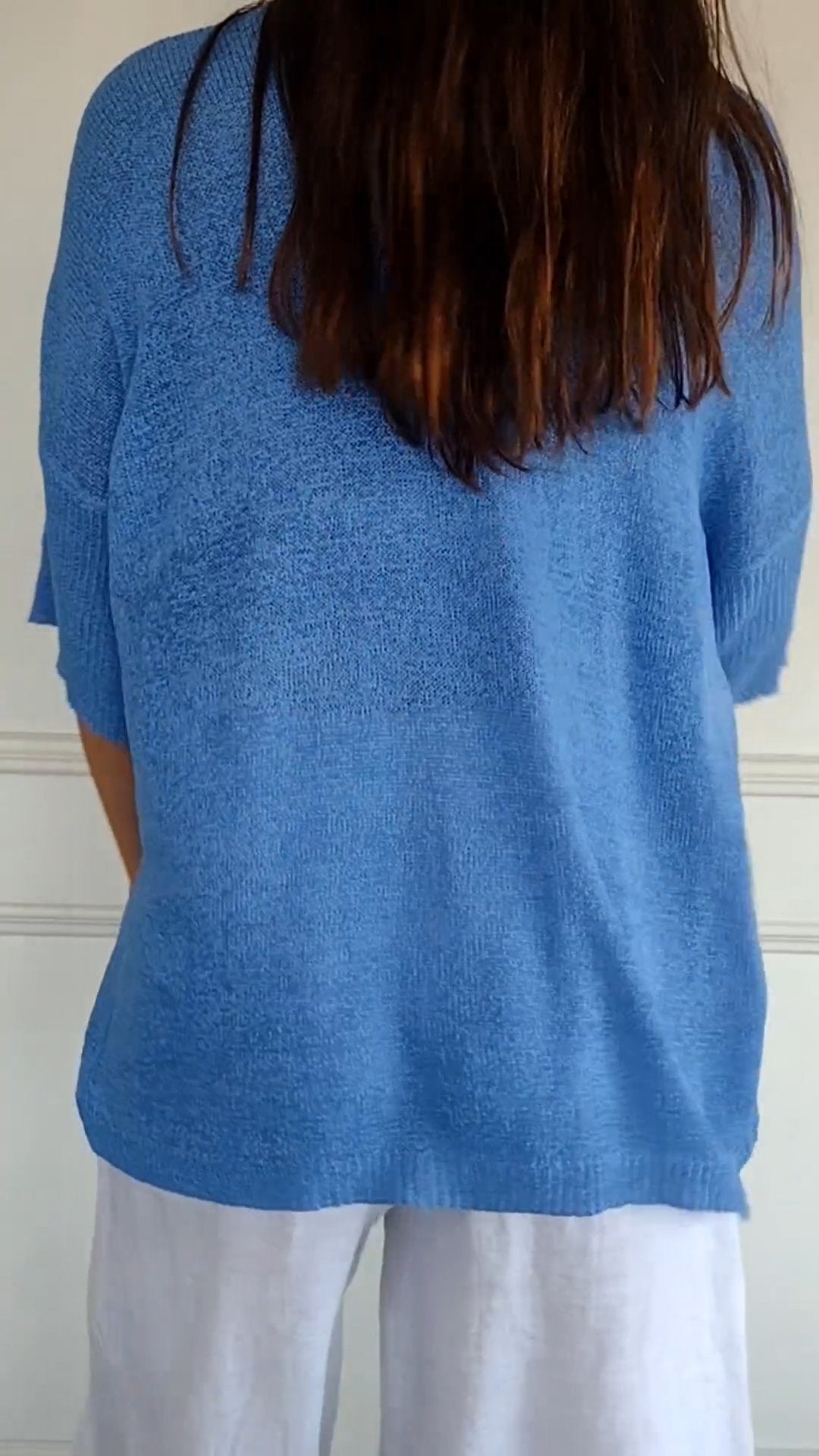 Anna | Top en maille à col en V
