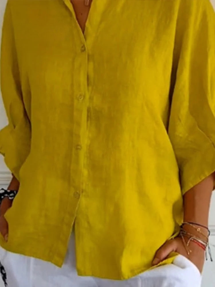 Janine | Chemise Manches 3/4 pour femme | oversize