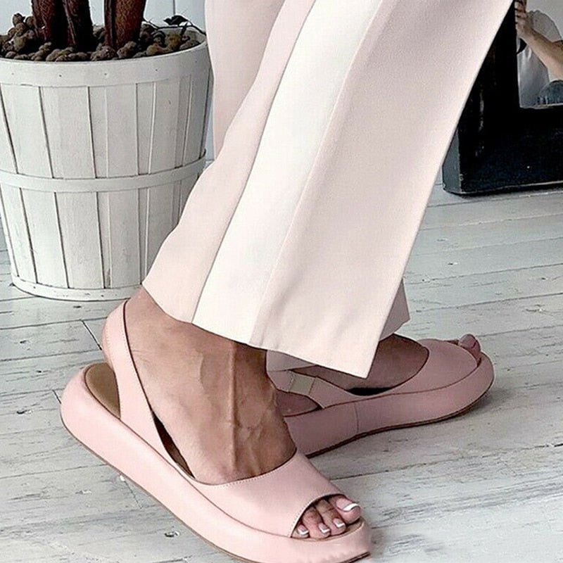 Elodie | Sandales à brides pour femme | Plates