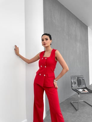 AtelierdeRocheParis™ | Amélie | Ensemble Blazer et Pantalon Chic