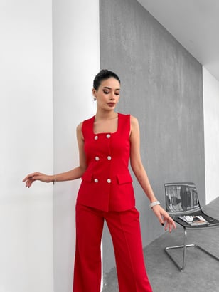 AtelierdeRocheParis™ | Amélie | Ensemble Blazer et Pantalon Chic