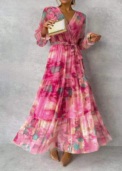 Annie | Robe d'été fleurie pour femme | Maxi