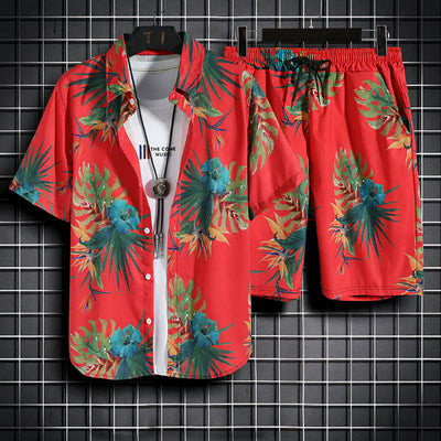 Rico | Ensemble d'été à imprimé hawaïen vibrant pour hommes