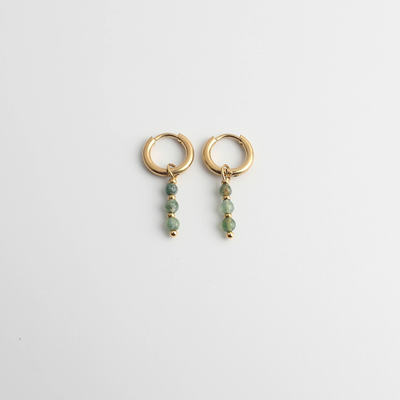 Mon Chéri – Boucles d’oreilles – Pierre naturelle – Acier inoxydable