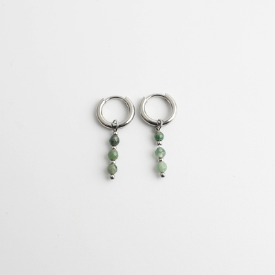 Mon Chéri – Boucles d’oreilles – Pierre naturelle – Acier inoxydable