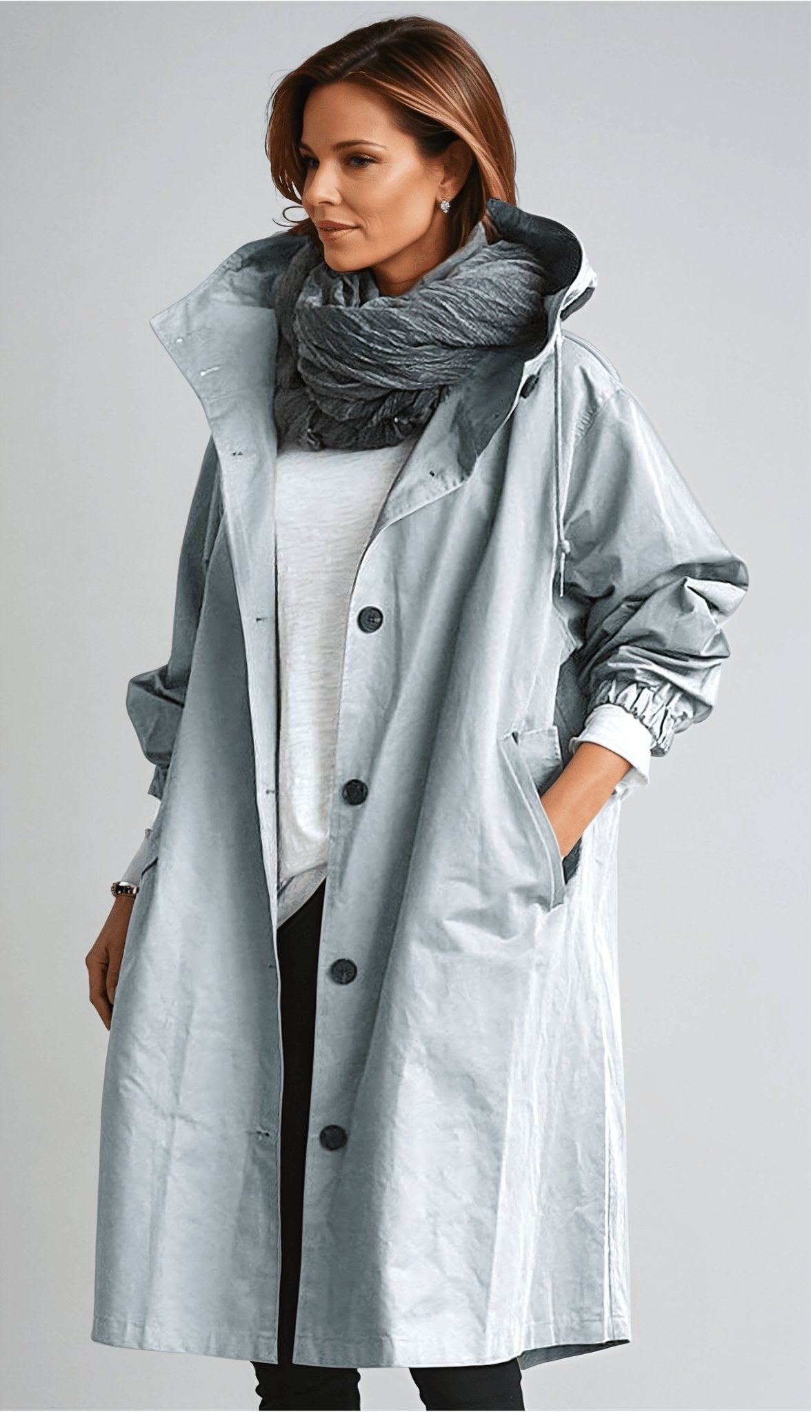 Trench-coat élégant imperméable