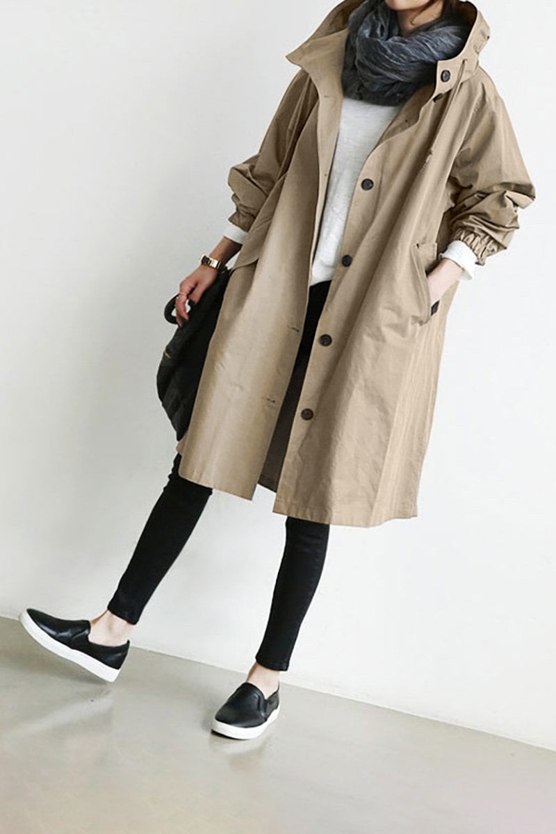 Trench-coat élégant imperméable