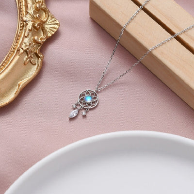 Collier attrape-rêves en pierre de lune