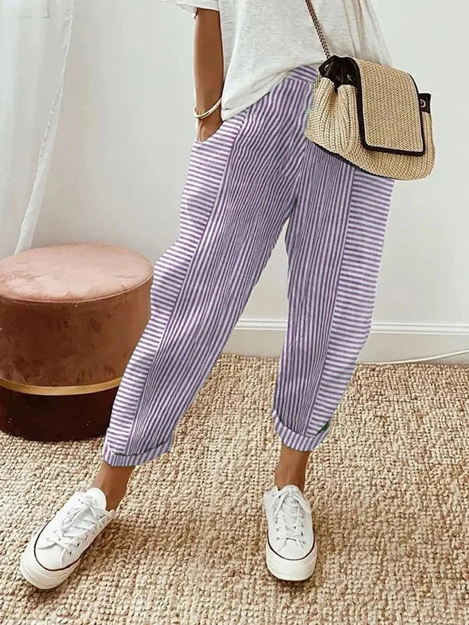 Ann Pantalon Rayé