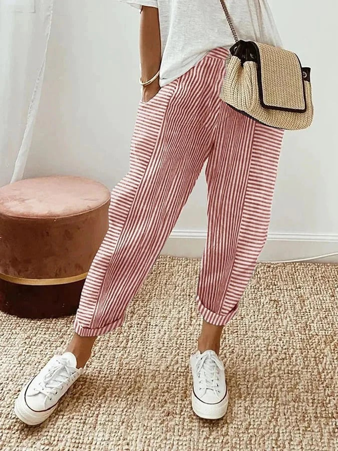 Ann Pantalon Rayé