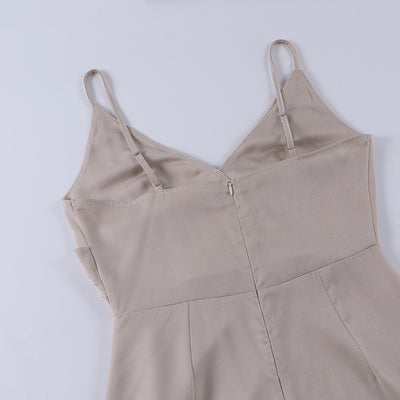 Ophélie - Robe élégante avec décolleté en V et ceinture à la taille