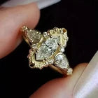 🇫🇷 Bague vintage spectaculaire au design français Marquise