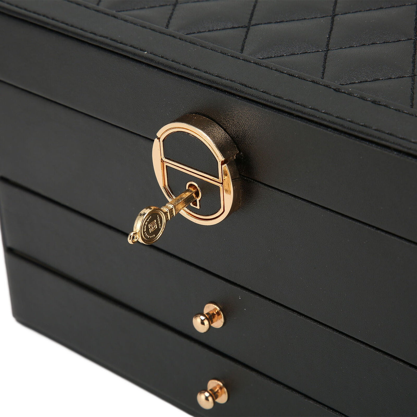 Boîte à bijoux pour femmes | Cuir multicouche