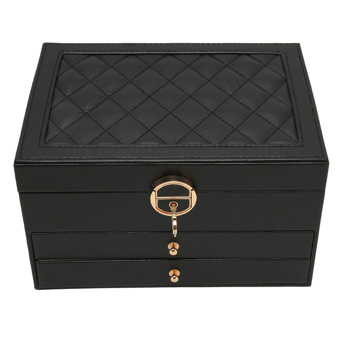 Boîte à bijoux pour femmes | Cuir multicouche