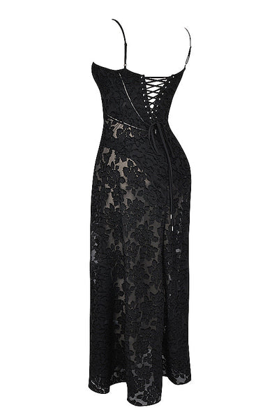 Amélie - Robe élégante avec décolleté en V et manches papillon