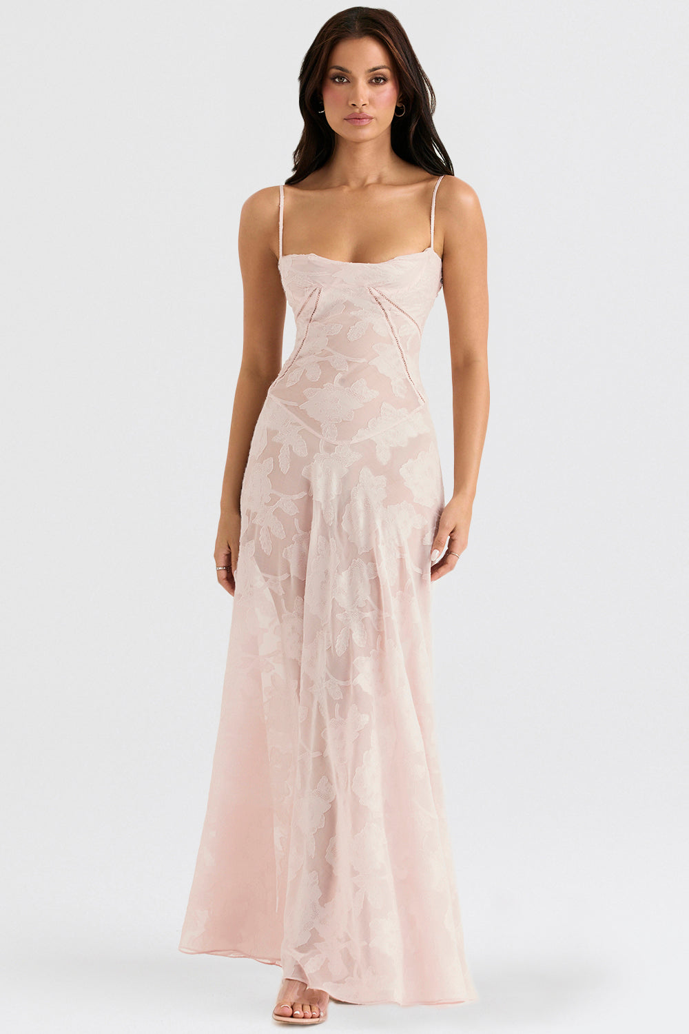 Amélie - Robe élégante avec décolleté en V et manches papillon