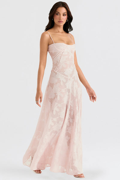 Amélie - Robe élégante avec décolleté en V et manches papillon