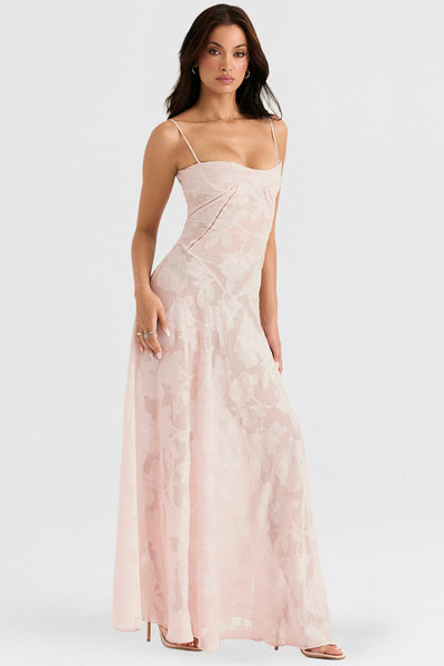 Amélie - Robe élégante avec décolleté en V et manches papillon