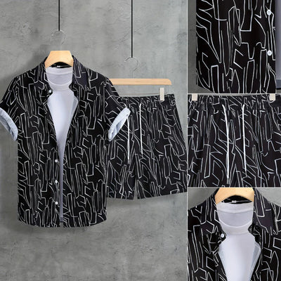 Casey | Ensemble Chemise Classique et Shorts pour Homme