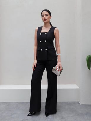 AtelierdeRocheParis™ | Amélie | Ensemble Blazer et Pantalon Chic
