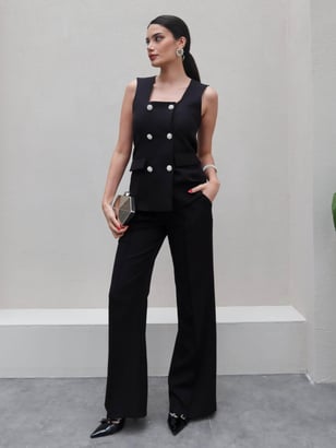 AtelierdeRocheParis™ | Amélie | Ensemble Blazer et Pantalon Chic