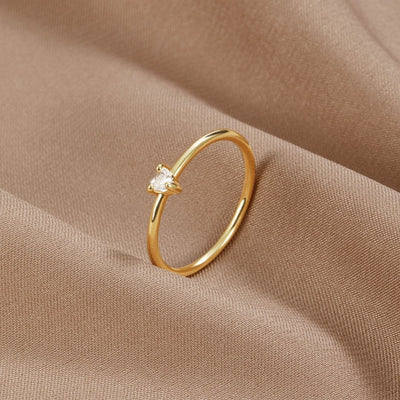 Jimena - Bague Cœur en Cristal