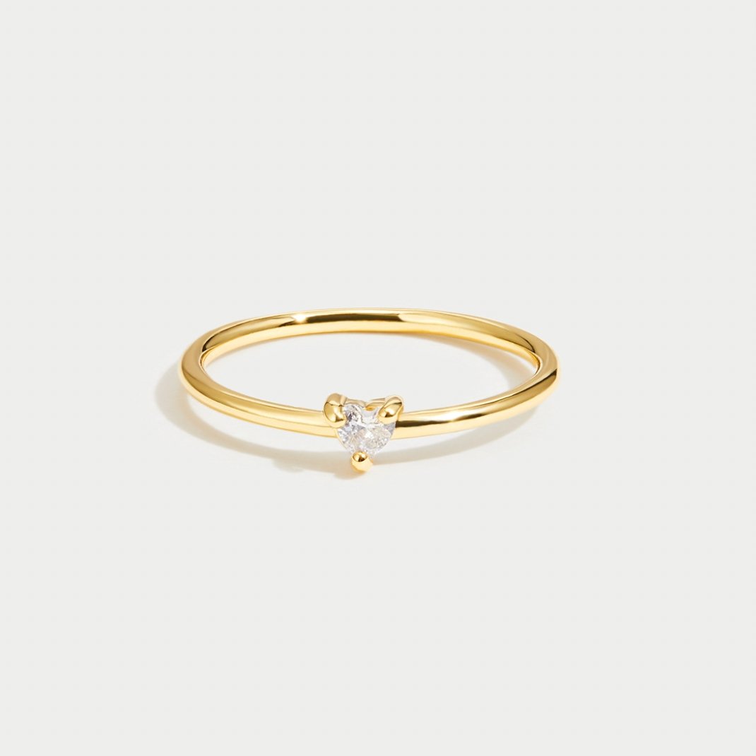 Jimena - Bague Cœur en Cristal