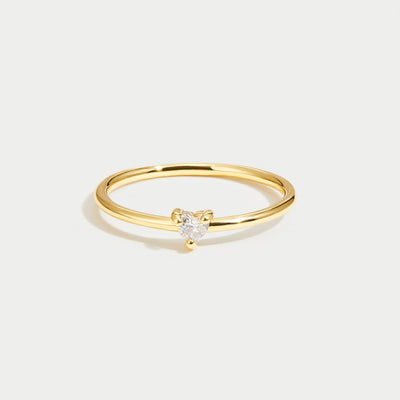 Jimena - Bague Cœur en Cristal