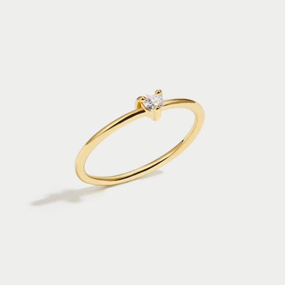 Jimena - Bague Cœur en Cristal