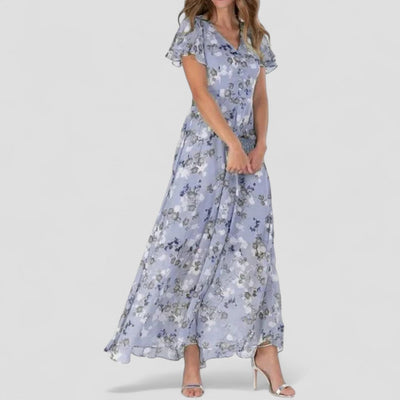 Edmonton Essence™ | Ruffle Floral Dress + FREE Forever Bonded Bracelets