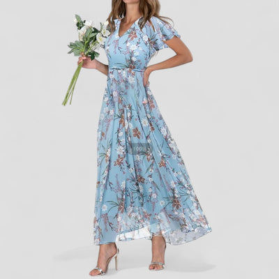Edmonton Essence™ | Ruffle Floral Dress + FREE Forever Bonded Bracelets