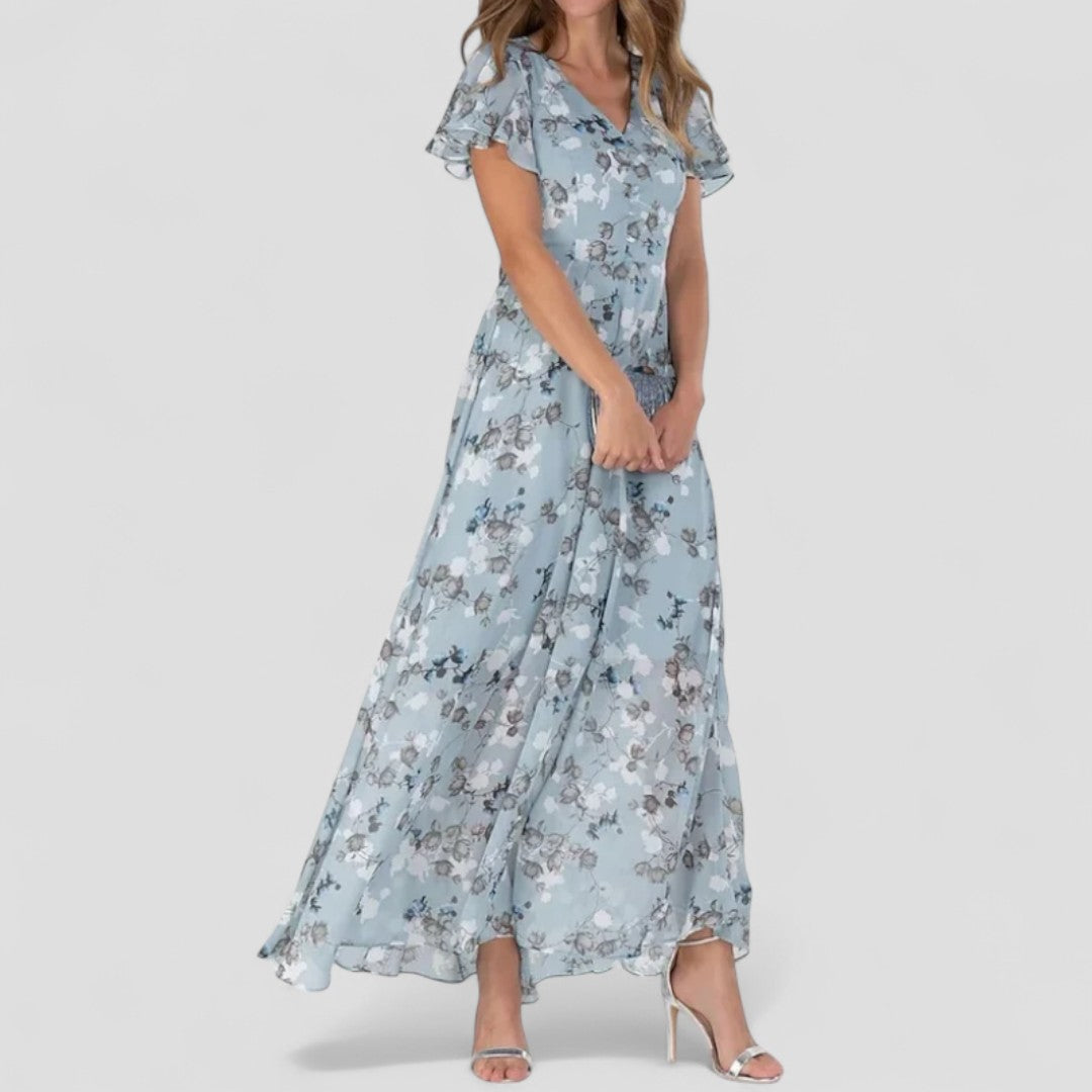 Edmonton Essence™ | Ruffle Floral Dress + FREE Forever Bonded Bracelets