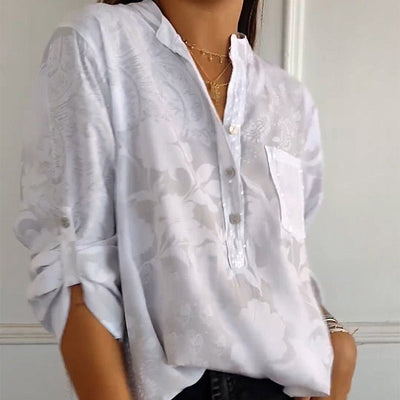 Sylke - Top Imprimé à Demi Bouton