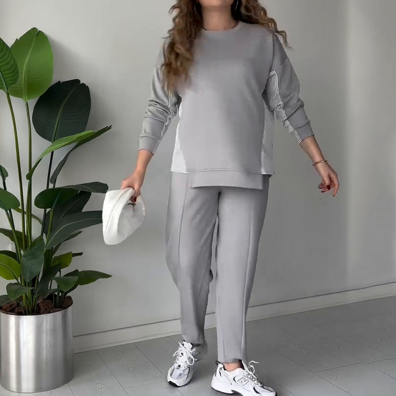 Angelique - Ensemble lounge 2 pièces en bloc de couleur pour femme
