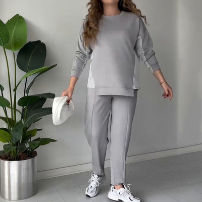 Angelique - Ensemble lounge 2 pièces en bloc de couleur pour femme