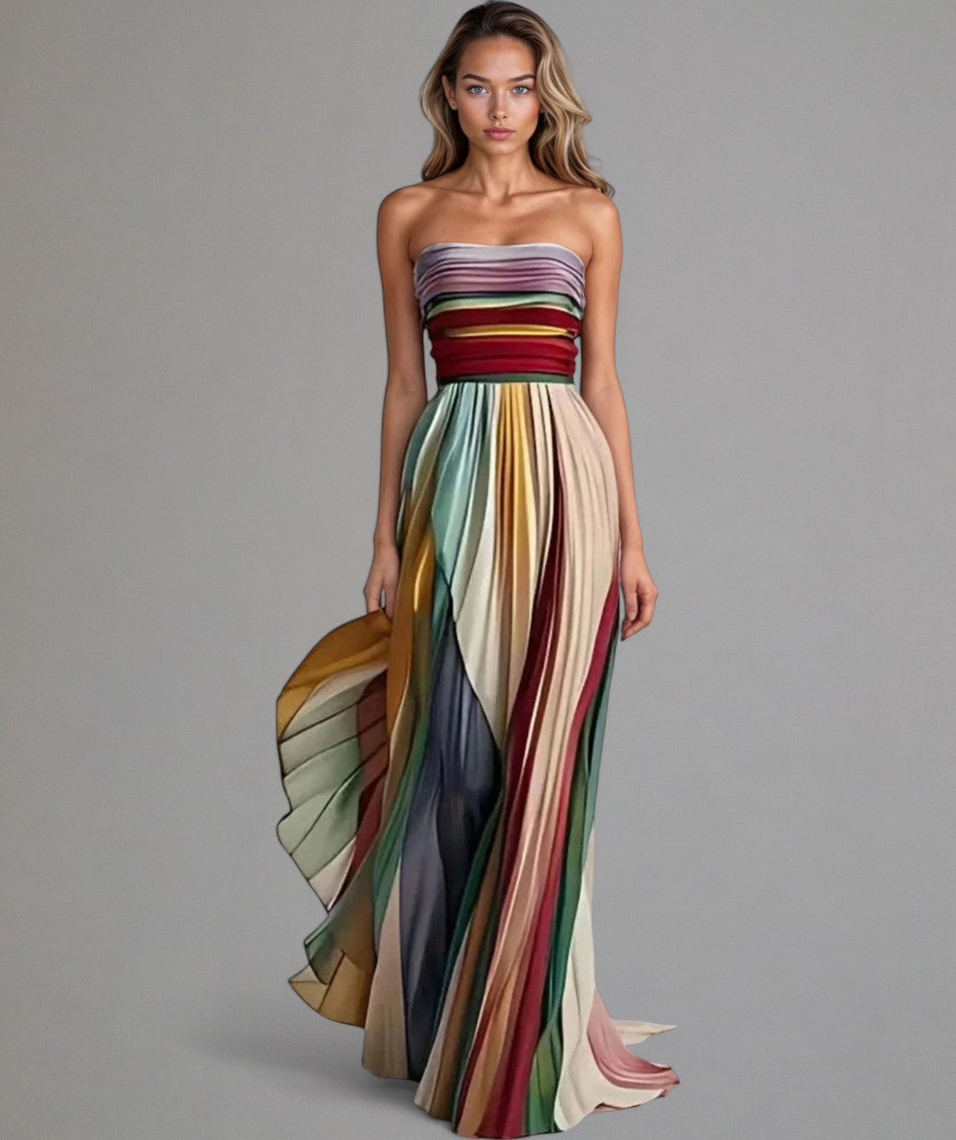 Luna | Robe Sans Manches au Style Coloré