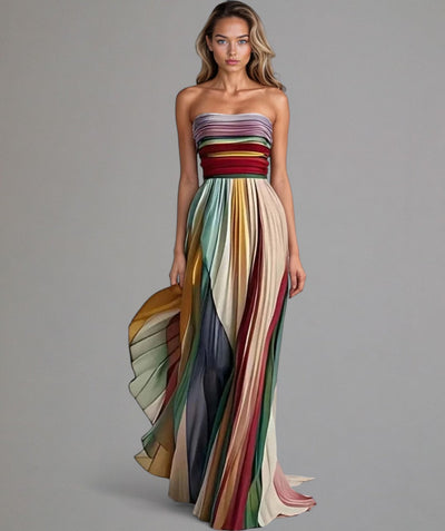 Luna | Robe Sans Manches au Style Coloré